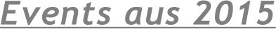 Events aus 2015