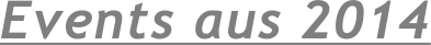 Events aus 2014