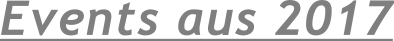 Events aus 2017